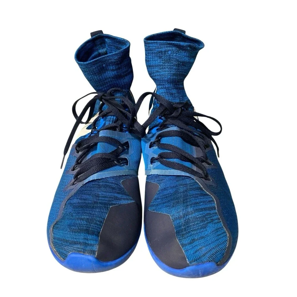 Nike Zoom Victory XC 4 Flyknit Spikes Mens 11 Blue Cross Country Track